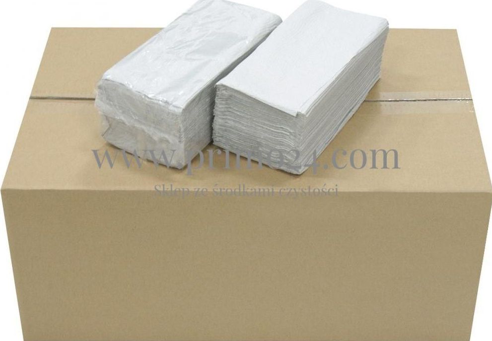 3Z Ekonomiczny Ręcznik składany ZZ szary, makulatura, 4000 listków