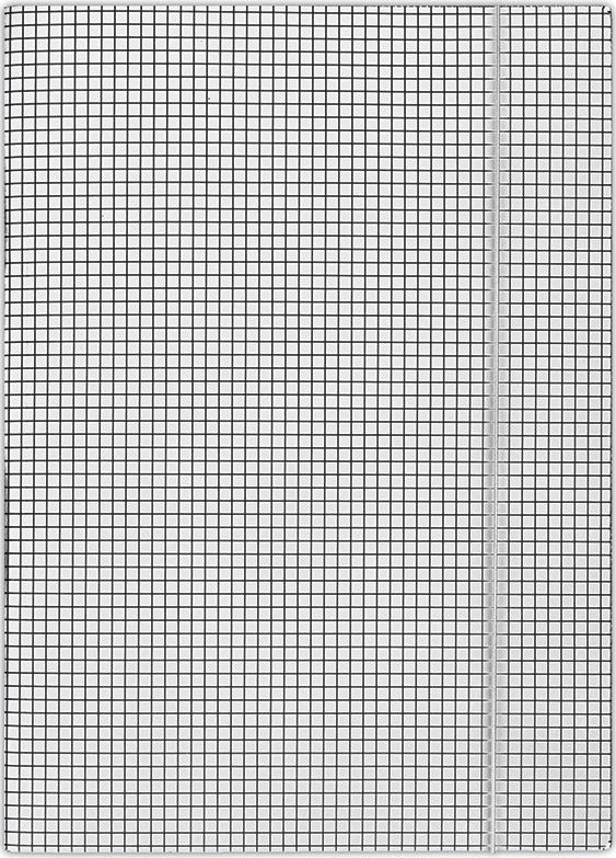 Donau Teczka z gumką DONAU, karton, A4, 400gsm, 3-skrz., biała w kratę