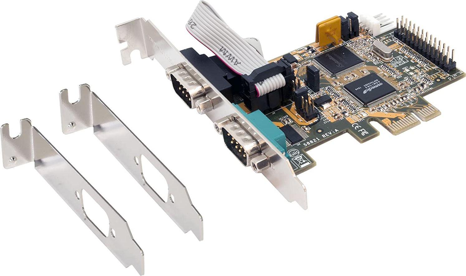 Kontroler Exsys PCIe x1 - 2x Port szeregowy (EX-44062)