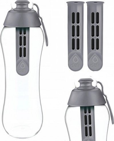 Dafi Butelka filtrująca do wody szara Dafi 0,7l + 2 filtry