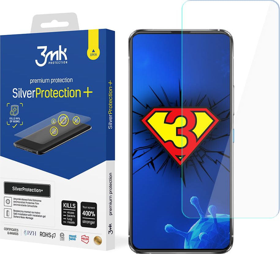 3MK Antymikrobowa folia ochronna 3MK Silver Protect+ Asus Zenfone 8 Flip 5G