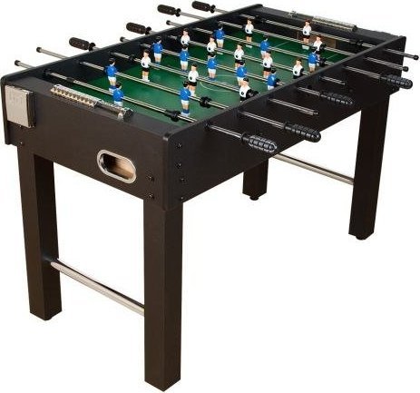 GamesPlanet Piłkarzyki stół piłkarski MDF czarny 121 x 101 x 79 cm