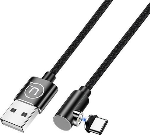 Kabel USB Usams USB-A - USB-C 1 m Czarny (70504-uniw)
