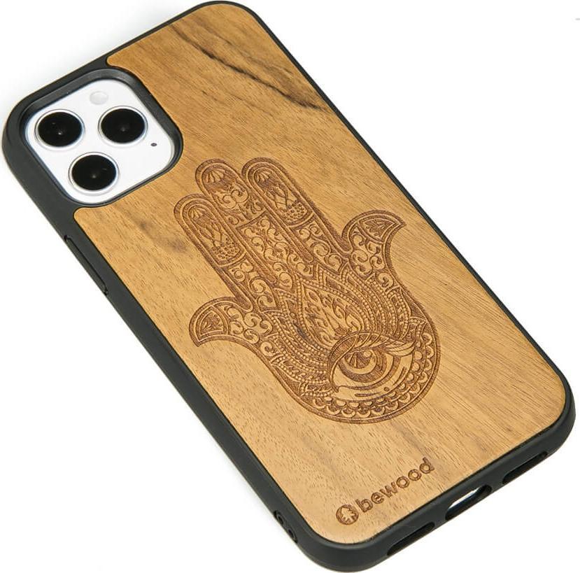 BeWood Drewniane Etui iPhone 12 / 12 Pro HAMSA IMBUIA
