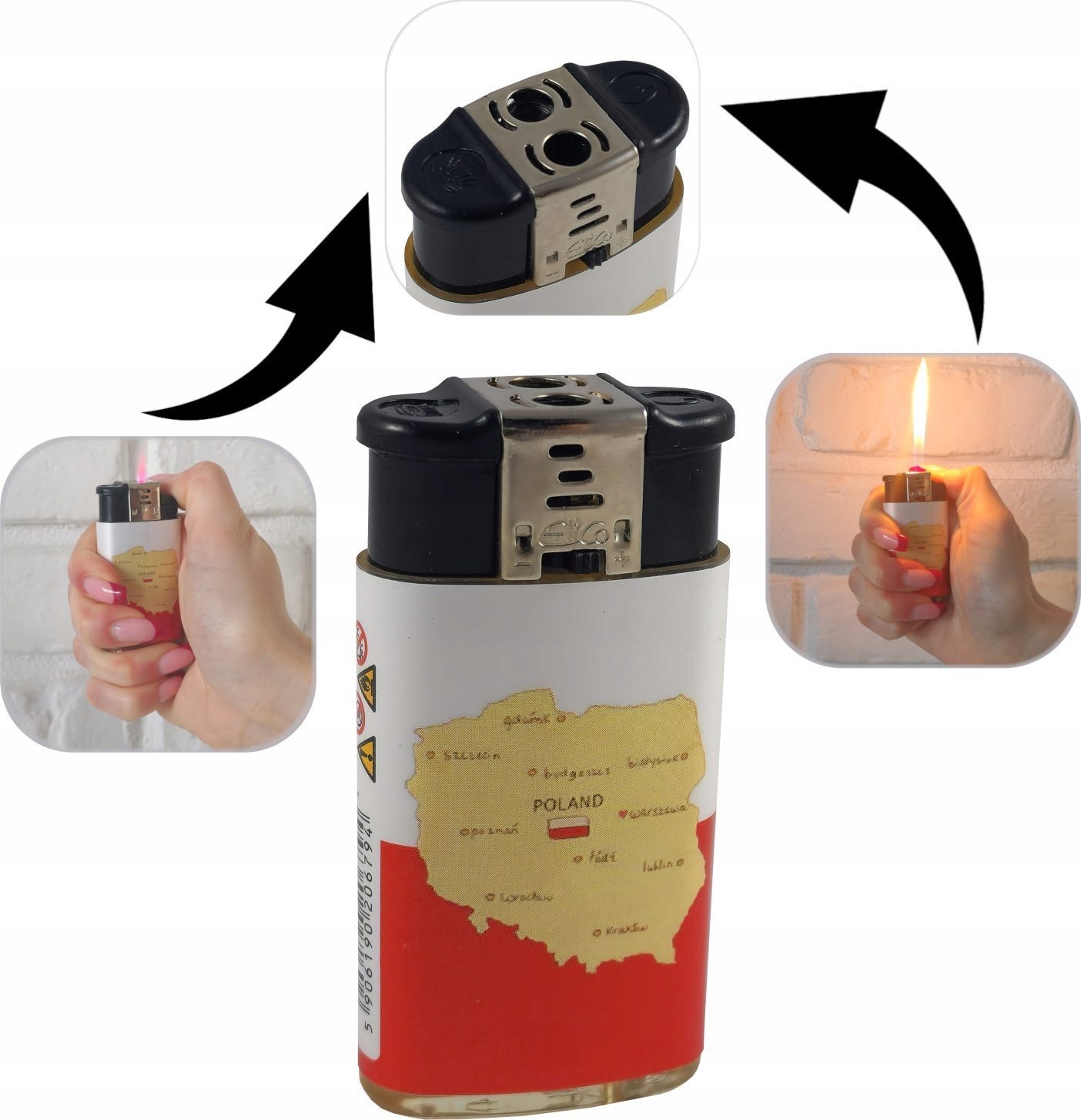 Unilight Zapalniczka piezo podwójna ULD-2024 POLAND