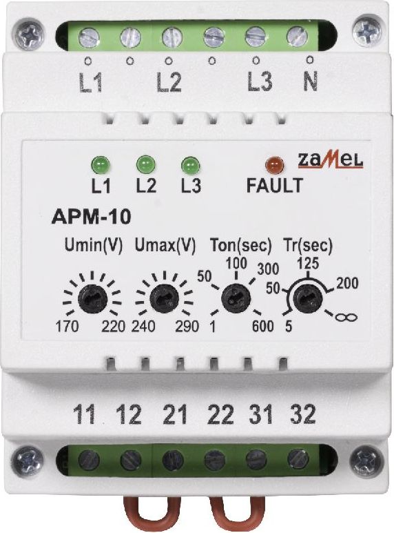 Zamel Automatyczny przełącznik faz 16A 230V/3x400V+N APM-10 (EXT10000202)