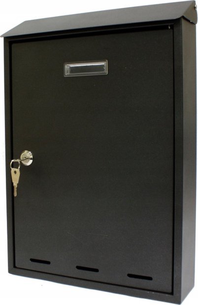 Metalplus Skrzynka na listy pocztowa czarna