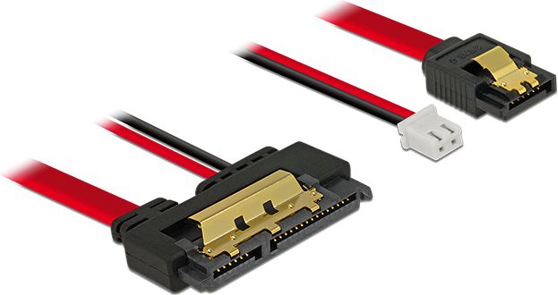 Delock 2 pin - 2 pin, 0.2m, Wielokolorowy (85240)