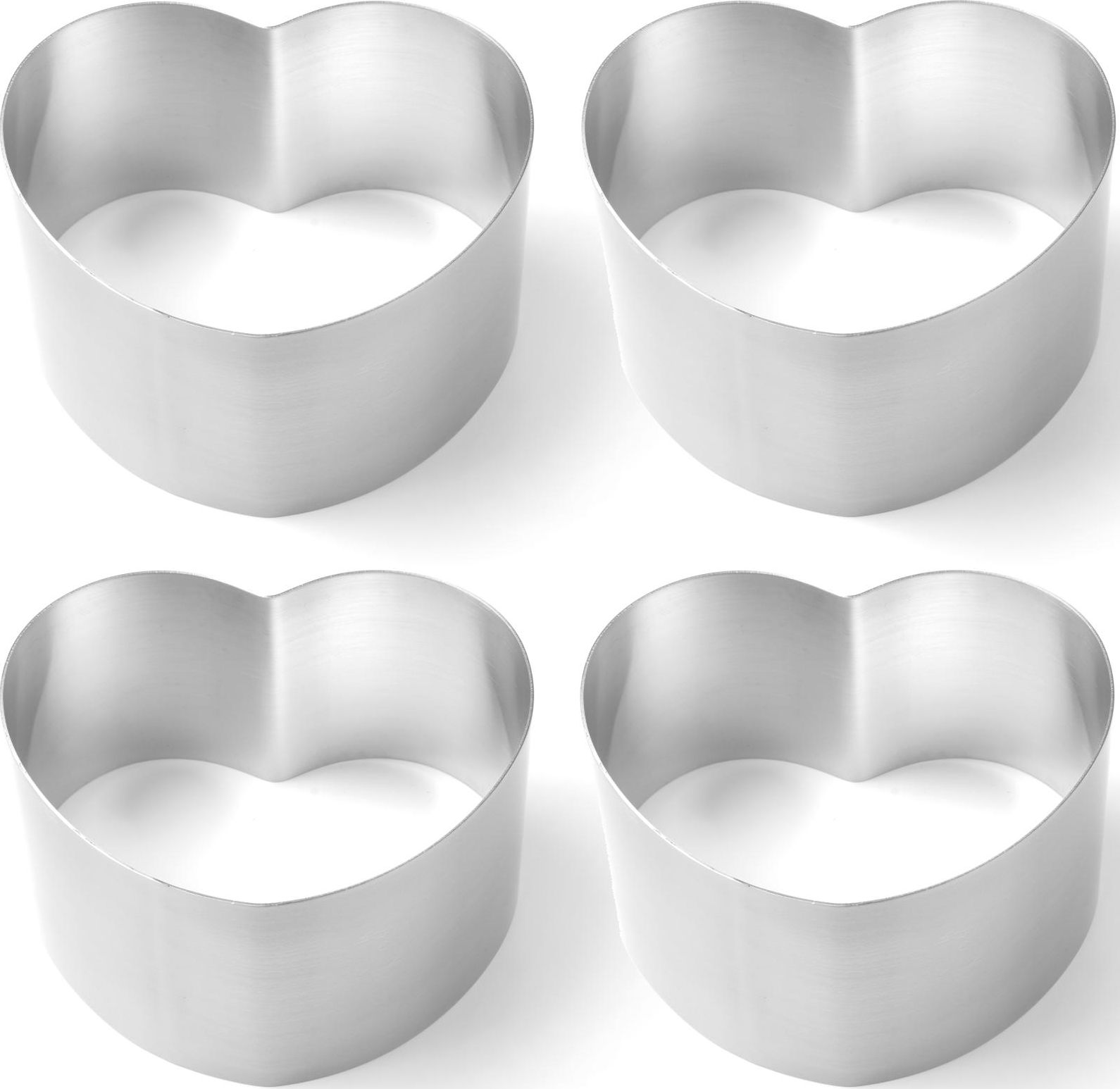 Hendi Rant cukierniczy do ciasta tortu SERCE - ZESTAW 4szt. - HENDI 512456 Rant cukierniczy do ciasta tortu SERCE - ZESTAW 4szt. - HENDI 512456