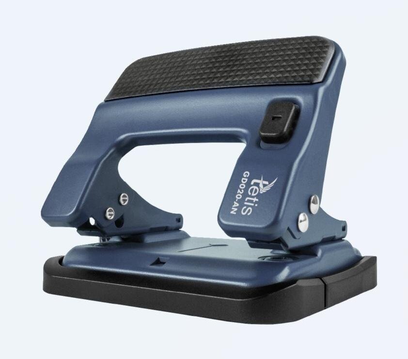 Dziurkacz metalowy niebieski 30 kartek