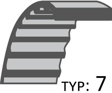 Pasek Stiga Napęd Noży Zębaty 1200 /20X1205/ 8-803