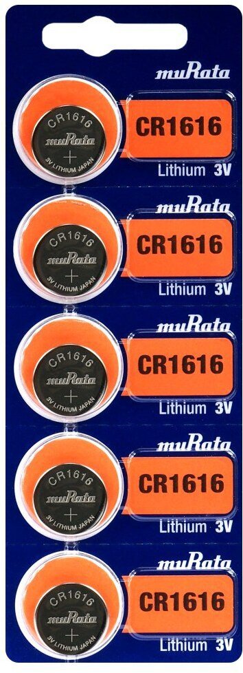5 x bateria litowa mini Murata CR1616