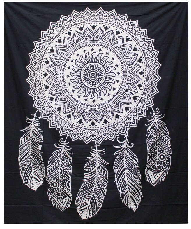 Bawełniana Ozdoba Ścienna - Łapacz Snów