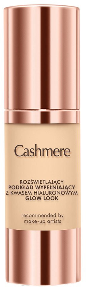 Cashmere Glow Look rozświetlający podkład wypełniający z kwasem hialuronowym Nude 30ml