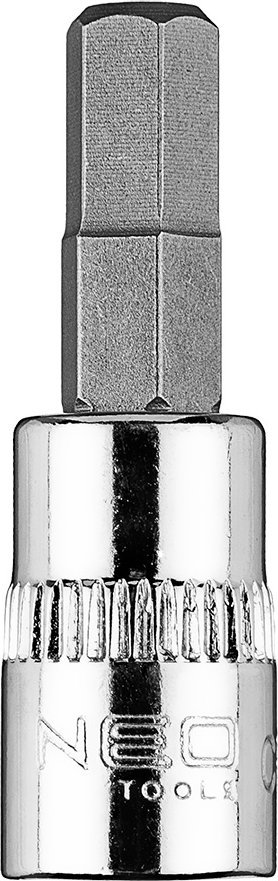 Neo Końcówka sześciokątna H6 na nasadce 1/4", krótka, 37 mm
