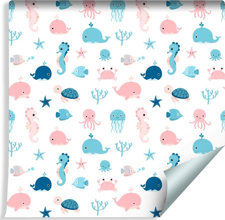 Muralo Tapeta Dla Dzieci - Morskie Zwierzęta