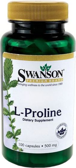 Swanson SWANSON L-Prolina 500mg 100kaps