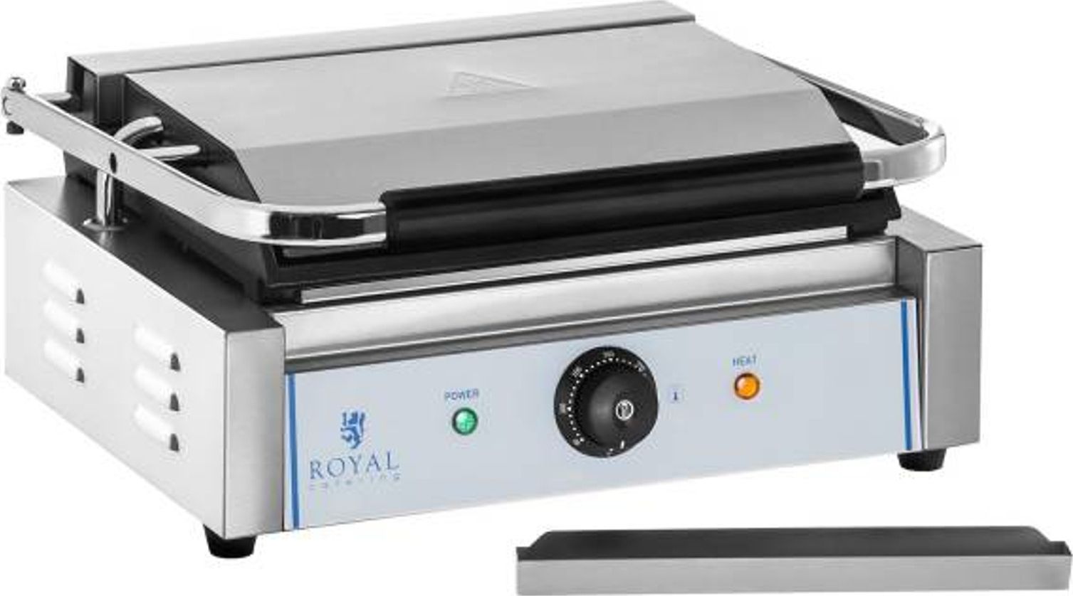 Royal Catering Kontakt grill kontaktowy dwustronny gładki PANINI 2200W 230V Royal Catering Kontakt grill kontaktowy dwustronny gładki PANINI 2200W 230