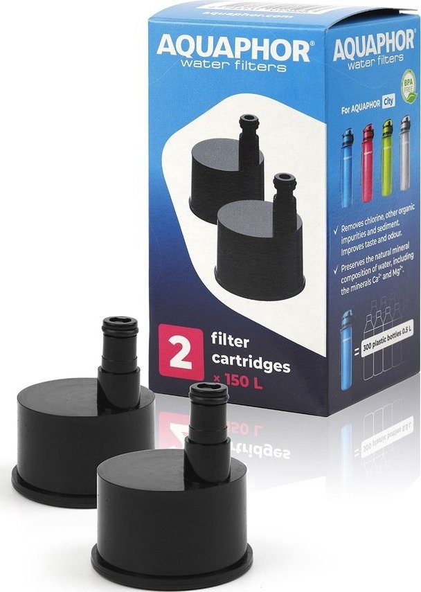 Wkład filtrujący AquaPlus Wkład filtr do wody do butelki City 4 szt