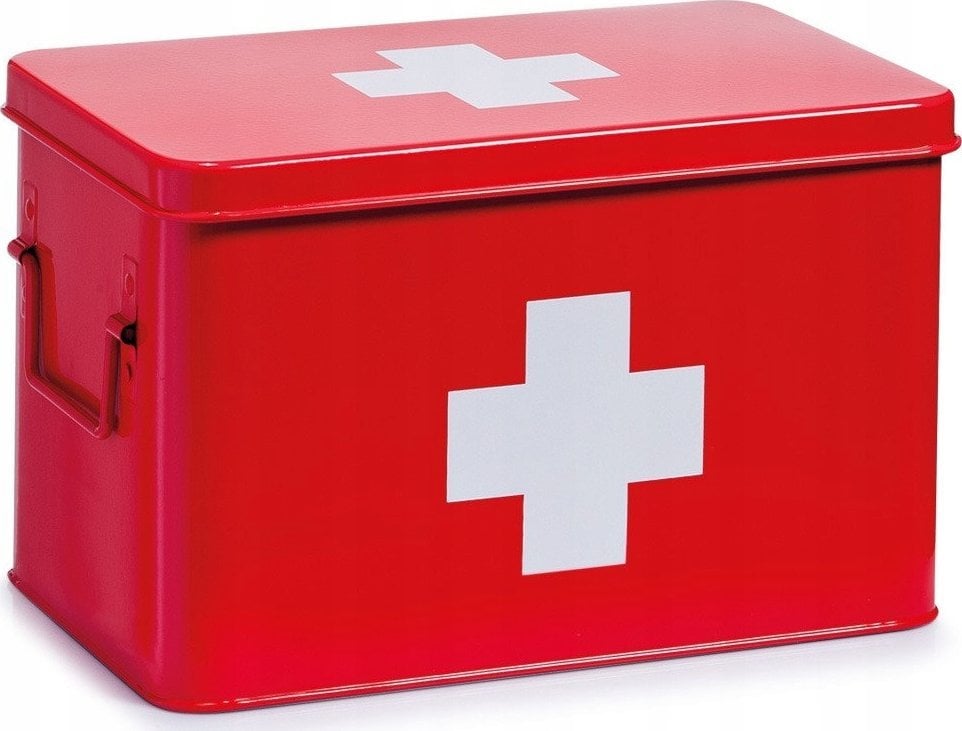 Zeller Metalowa apteczka, pudełko medyczne, 32x20x20 cm, ZELLER
