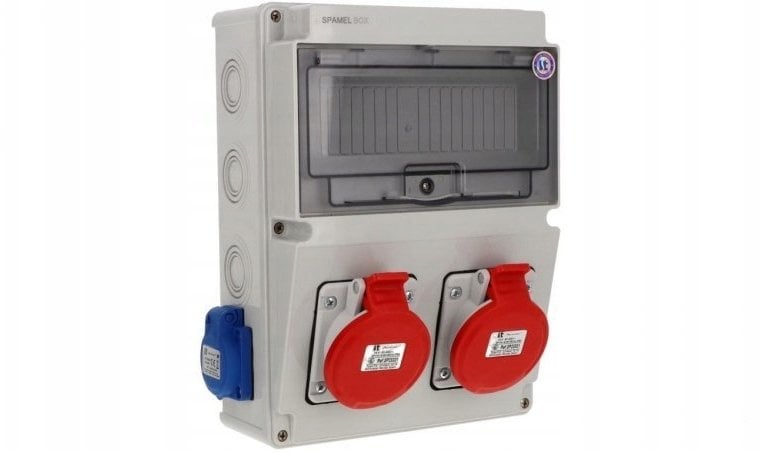 Rozdzielnica 2x5x16A 2x3x16A INA=32A IP54 SB-103505-S0040-54