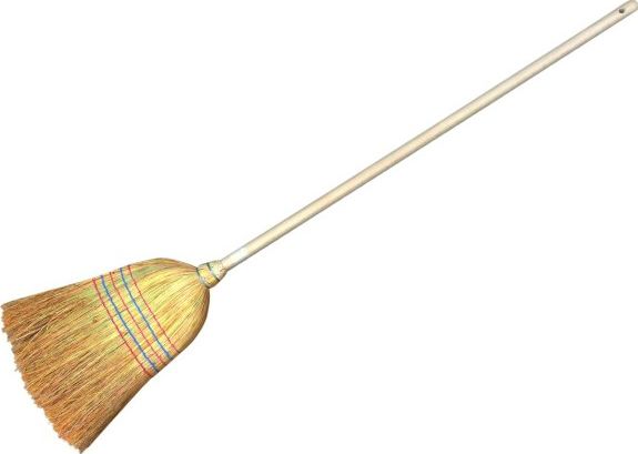 York Sorgo - Drewniana miotła ogrodowa do liści i piasku - 140 cm