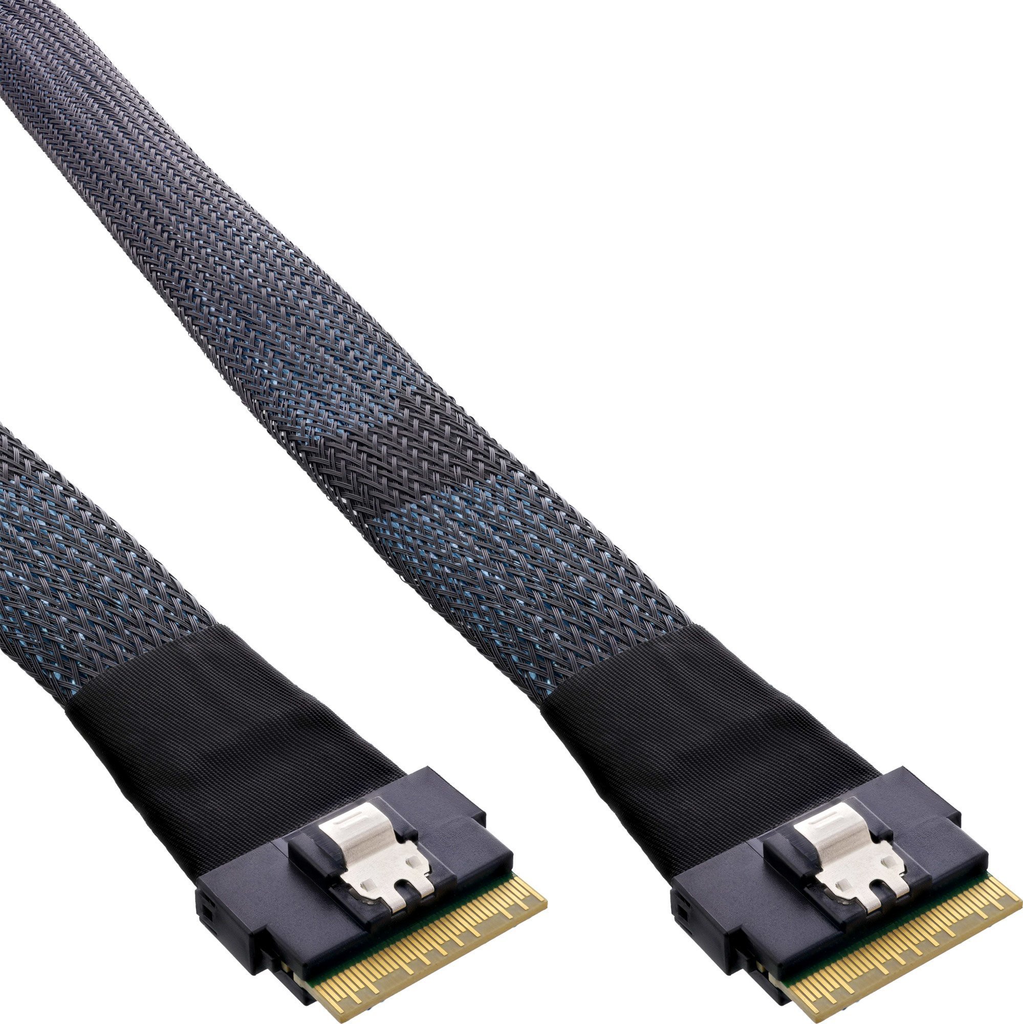 InLine InLine® Slim SAS cable, SFF-8654 8X to SFF-8654 8X, 48 Gb/s, 0.5m