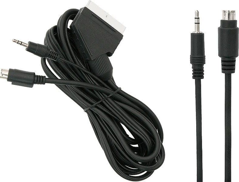 Kabel Blow 0667# Przyłącze euro-wtyk jack3,5st+s-vhs 3m