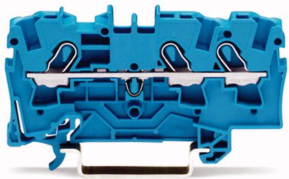 Wago Złączka szynowa 3-przewodowa 4mm2 niebieska TOPJOBS (2004-1304)