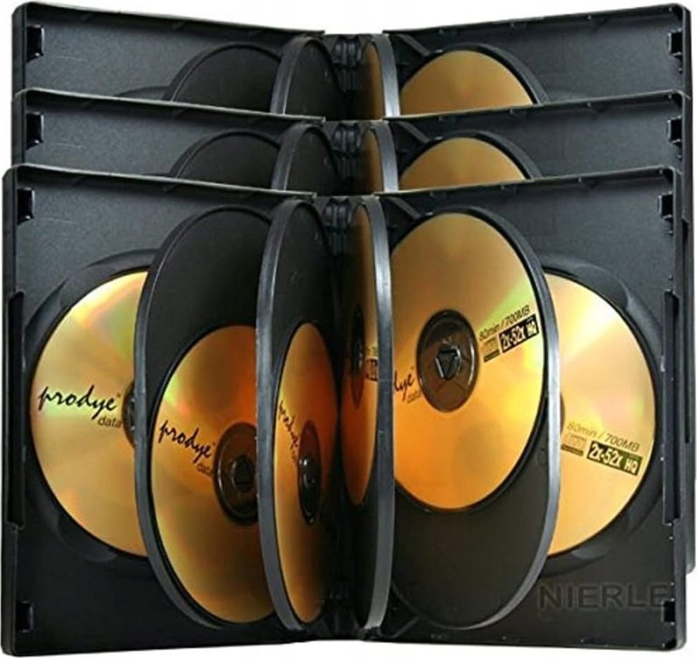 MediaRange MediaRange DVD-Leerhülle für 8 Dics 27mm schwarz 3pcs