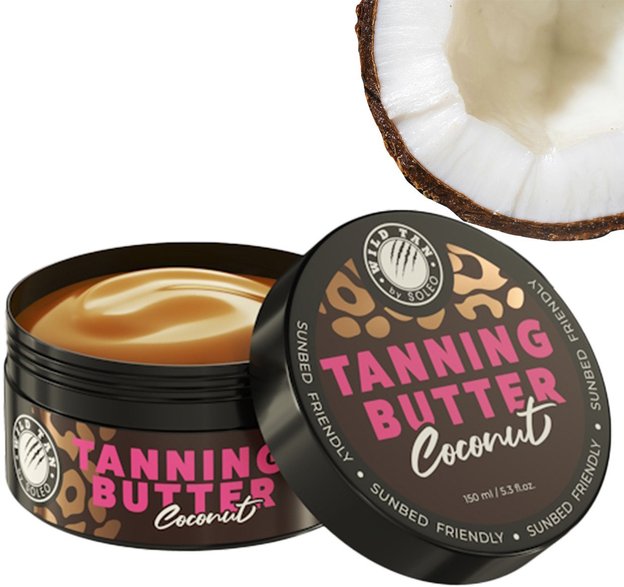 Masło do opalania KOKOSOWE Wild Tan Coconut Tanning Butter słoik 150ml