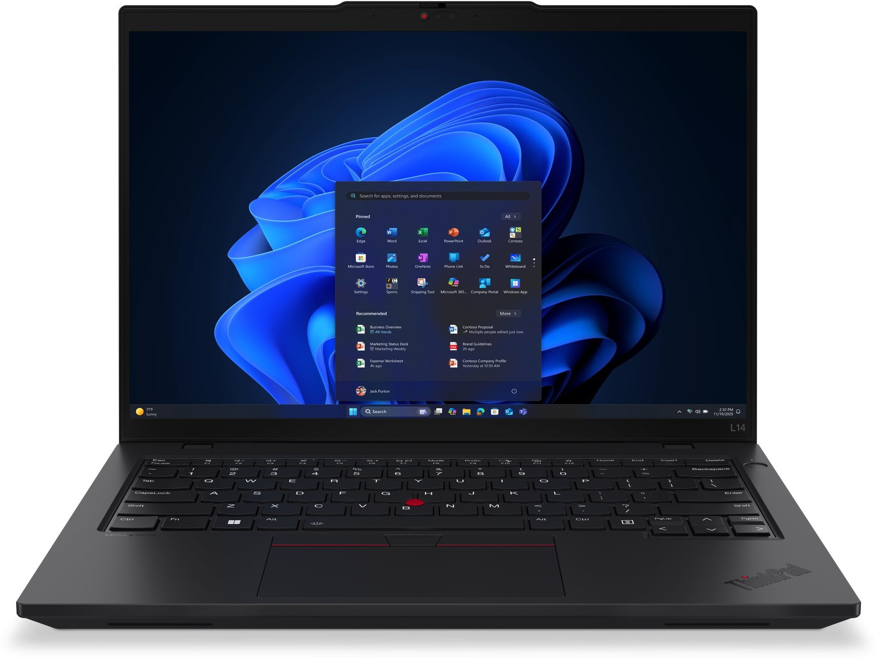 Laptop Lenovo L14 G6 Ultra 7 255U / 32 GB / 1 TB / W11 Pro (21S6004EPB)