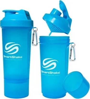 Smartshake SmartShake, Slim Series, Shaker Neon Blue, Pojemność, 500 ml