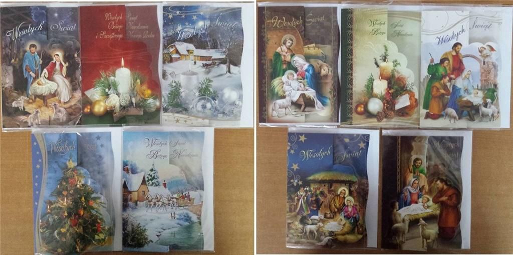 Panorama Karnet Boże Narodzenie A5 duży + koperta mix