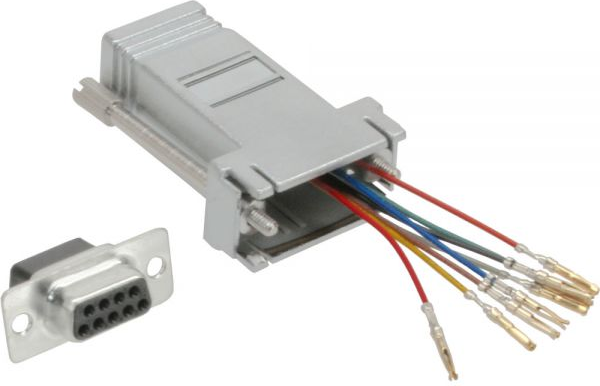 Adapter AV InLine D-Sub (VGA) - RJ-45 srebrny (68889L)