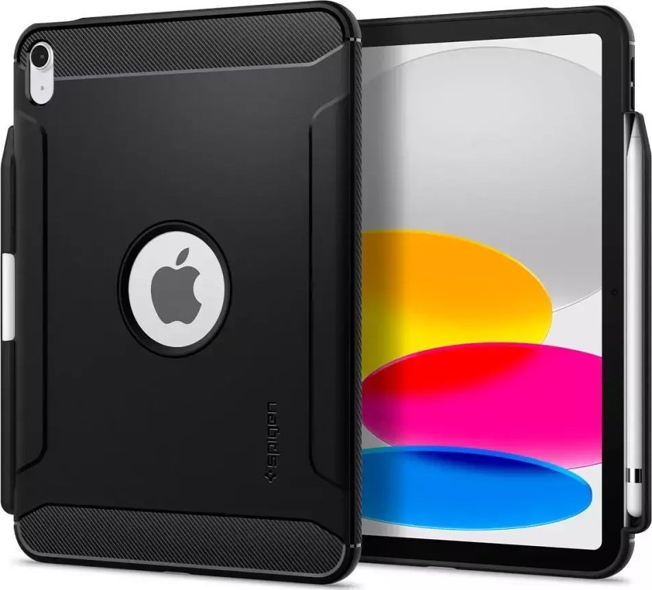Etui na tablet Spigen Etui na tablet Spigen Rugged Armor do Apple iPad 10.9 2022 MATTE BLACK
