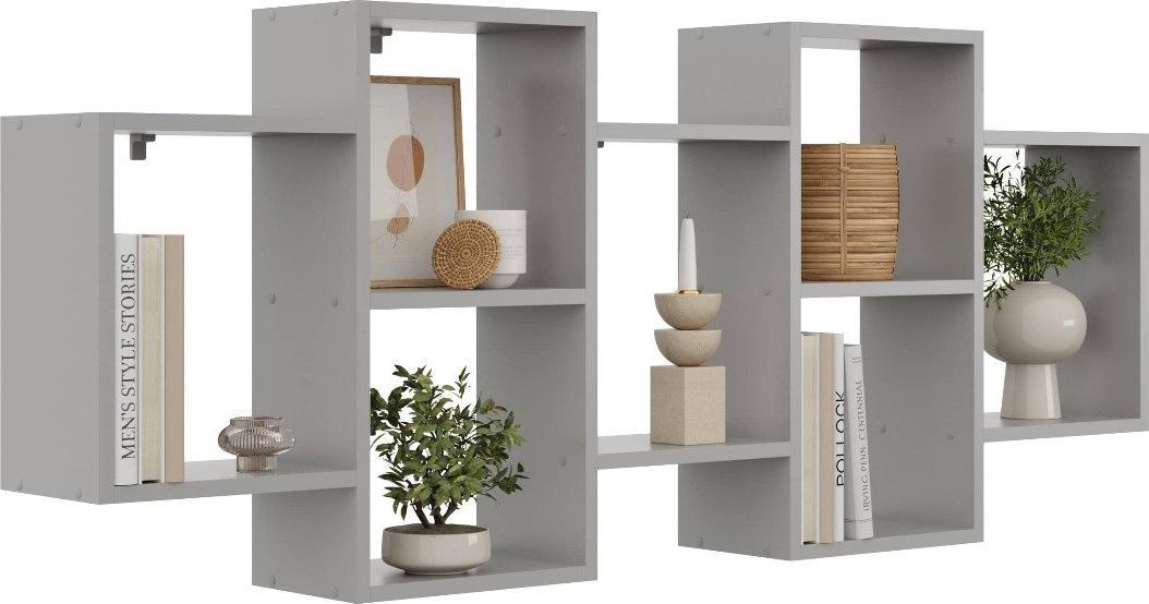 KROKUS Półka ALESIA 4 szara