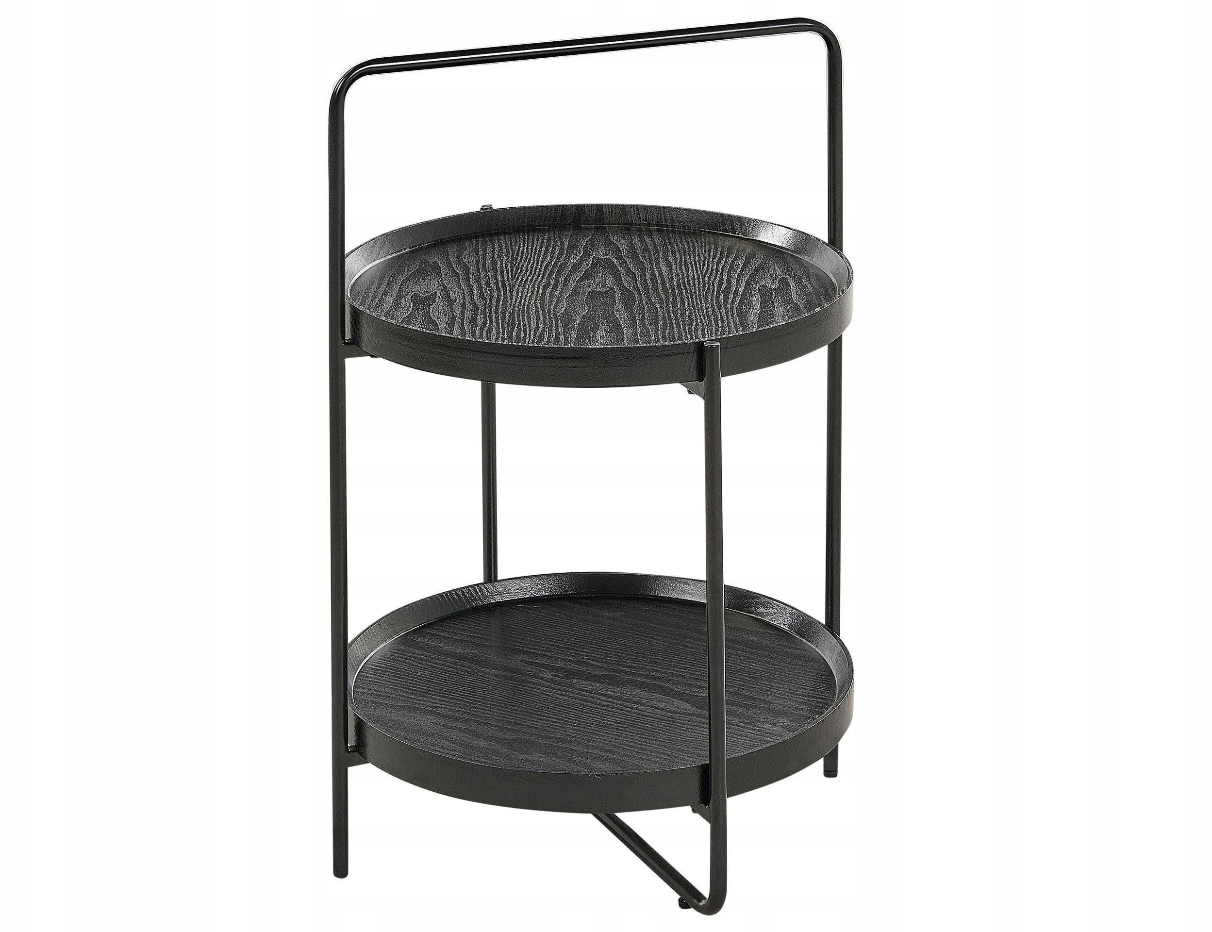 Beliani Stolik pomocniczy czarny EVART