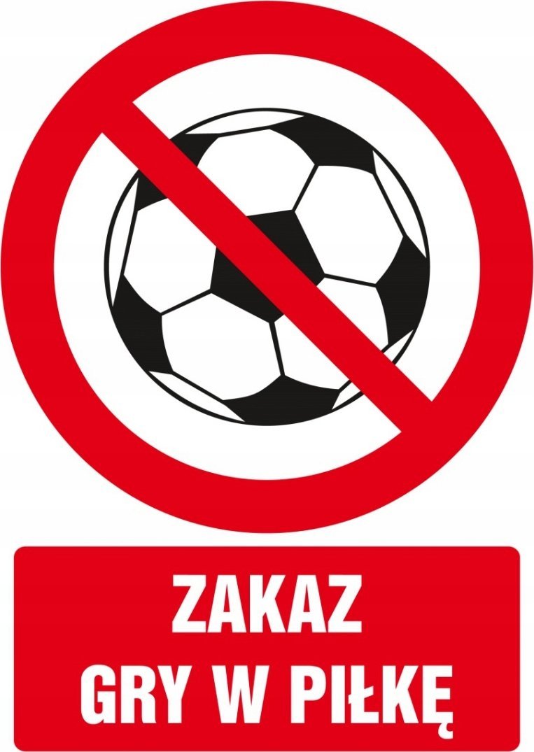 PROCERA Znak TDC, Zakaz gry w piłkę