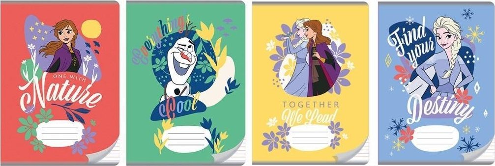 Beniamin Zeszyt A5/16K linia potrójna kol, Frozen (20szt)