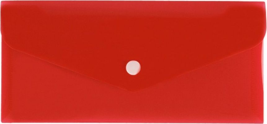 Biurfol Teczka koperta na zatrzask DL 21x9,9 PP czerwona