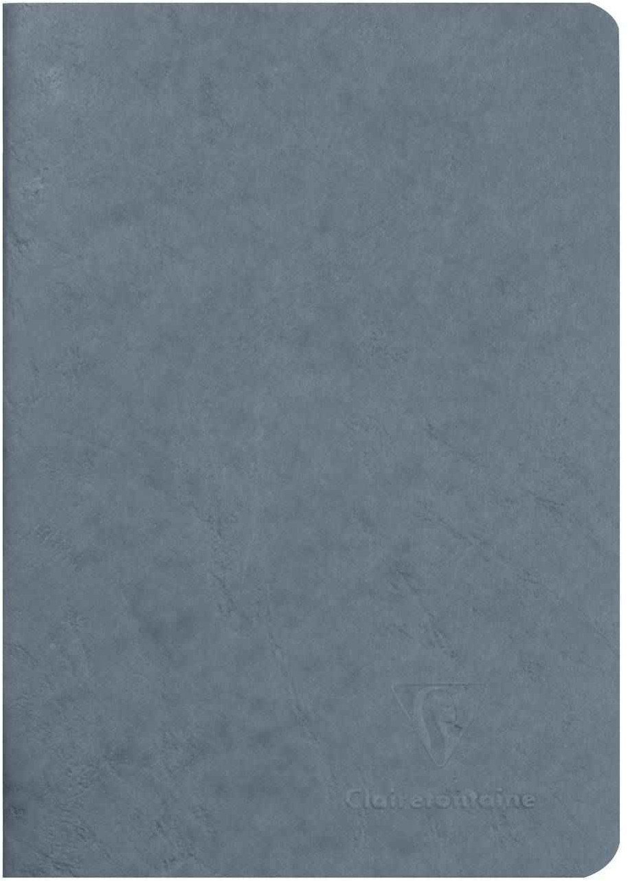 Clairefontaine "Age Bag" Grå Notesbog A5, 96 sider/48 ark, 90gram hvidt papir, ulinieret, karton omslag