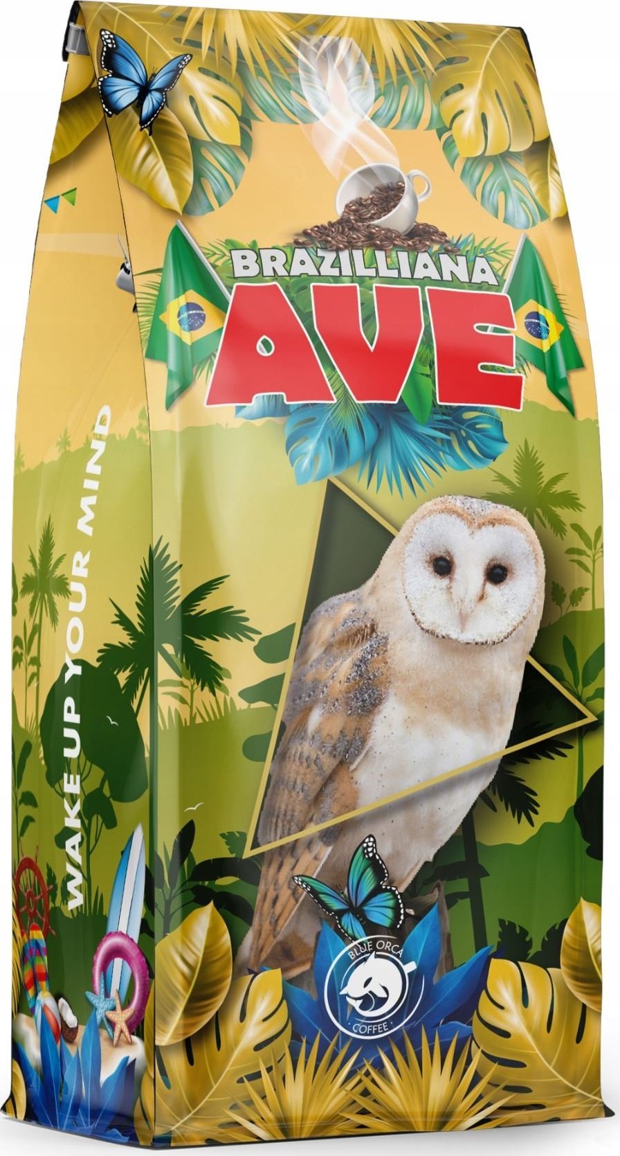 Kawa ziarnista Blue Orca Coffee KAWA BRAZILLIA AVE ZIARNISTA 1KG -ŚWIEŻO PALONA Z PALARNI Z KAWY-BLUE ORCA