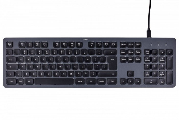 Klawiatura CK-400 przewodowa Czarno-szara