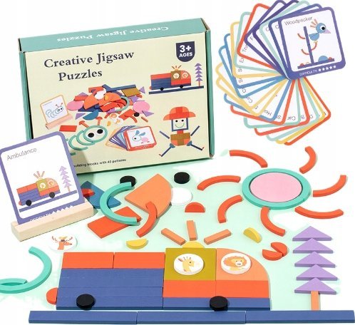 Pan i Pani Gadżet Drewniana Zabawka Tworzenie Przedmiotów Układanka Sensoryczna Montessori