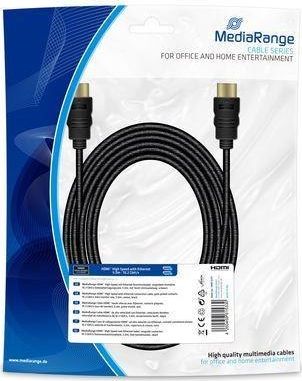 Kabel MediaRange HDMI - HDMI 5m czarny (MRCS211)