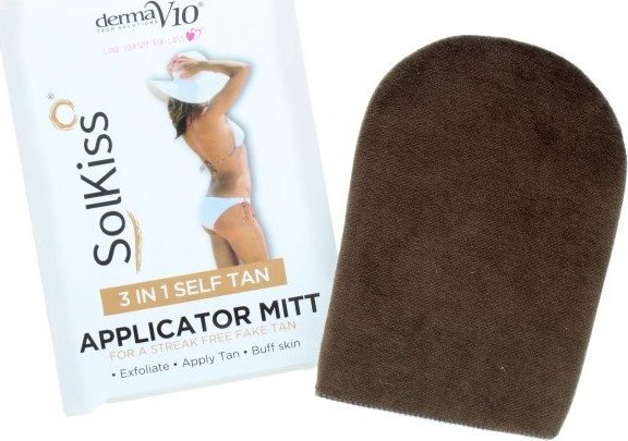 Derma Dermav10 Rękawica Do Nakładania Samoopalacza 3W1