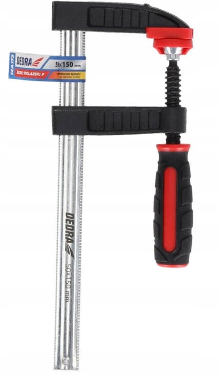 Ścisk stolarski F 300x120mm, 2-materiałowa rękojeść