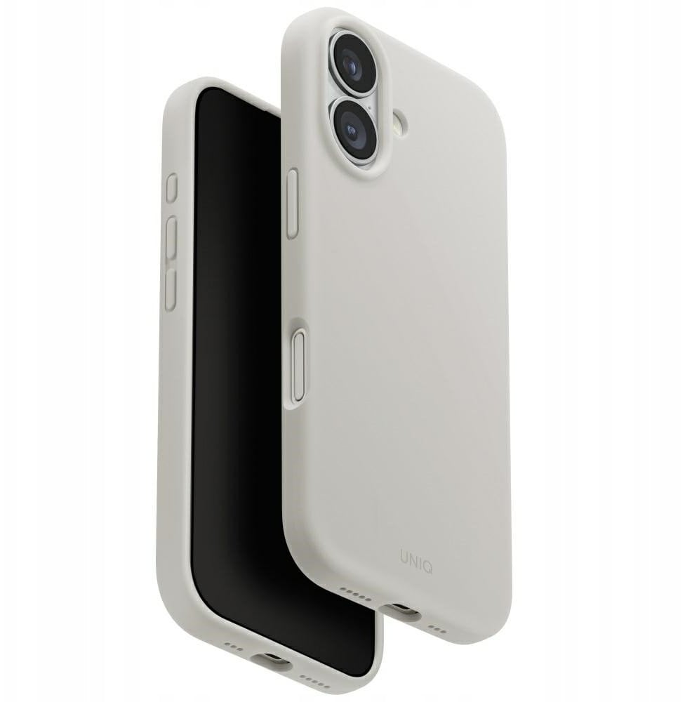 UNIQ Lino Case for iPhone 17 Magclick Charging Light Gray