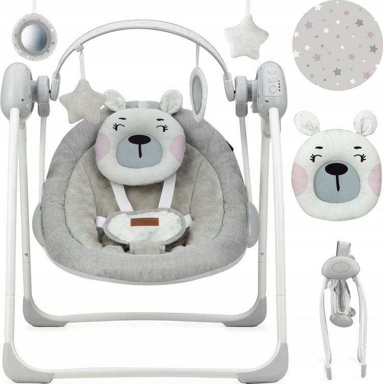 MoMi Bujaczek Leżaczek Huśtawka Elektryczna Momi Liss